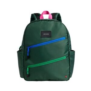 State Bags Kane Kids Backpack Olive Diagonal Zipper